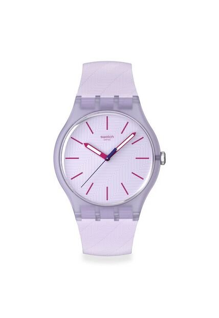 Reloj Swatch Unisex Lavendaze. Silicona Morado SO29V101
