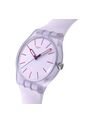 Reloj Swatch Unisex Lavendaze. Silicona Morado SO29V101 de Swatch