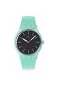 Reloj Swatch Unisex Hint Of Mint. Silicona Verde SO29L103 de Swatch