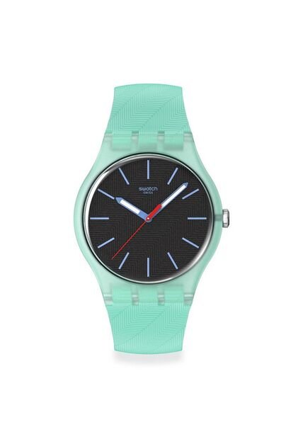 Reloj Swatch Unisex Hint Of Mint. Silicona Verde SO29L103