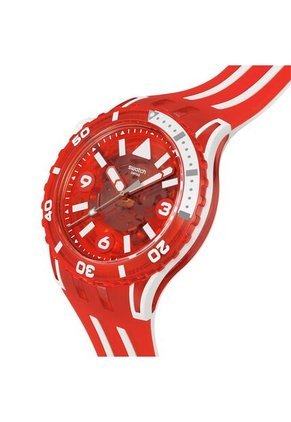 Reloj Swatch Unisex Lion's Mane. Silicona Rojo SSCU09R100