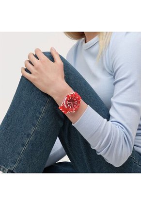 Reloj Swatch Unisex Lion's Mane. Silicona Rojo SSCU09R100