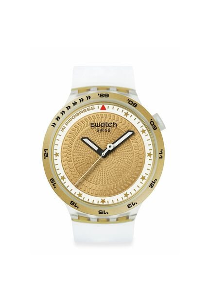 Reloj Swatch Unisex G-Turn. Silicona Transparente SB05K105