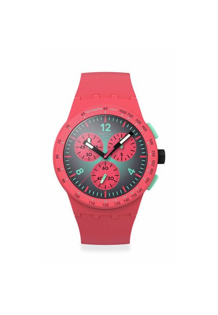 Relojes Swatch Unisex Paradiso Kinetiko. Silicona Rosado SUSP100
