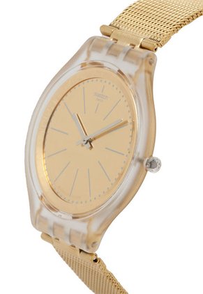 Reloj Dorado-Transparente Swatch