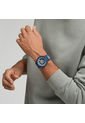 Relojes Swatch Unisex BELOW THE HORIZON. Silicona Azul SB05N117 de Swatch