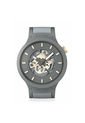 Relojes Swatch Unisex THRU THE HORIZON. Silicona Gris SB05M102 de Swatch
