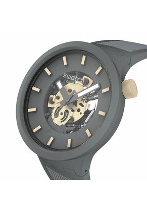 Relojes Swatch Unisex THRU THE HORIZON. Silicona Gris SB05M102