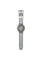 Relojes Swatch Unisex THRU THE HORIZON. Silicona Gris SB05M102 de Swatch
