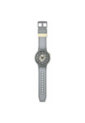 Relojes Swatch Unisex THRU THE HORIZON. Silicona Gris SB05M102