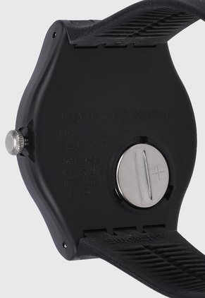 Reloj Negro-Blanco Swatch Think Time Black