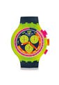 Reloj Swatch Unisex Neon To The Max. Silicona Azul SB06J100 de Swatch