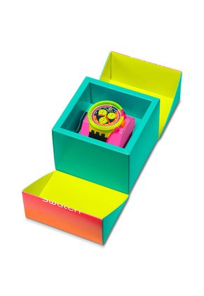 Reloj Swatch Unisex Neon To The Max. Silicona Azul SB06J100