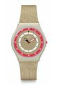 Relojes Swatch Unisex CORAL DUNES. Cuero Beige SS09T102 de Swatch
