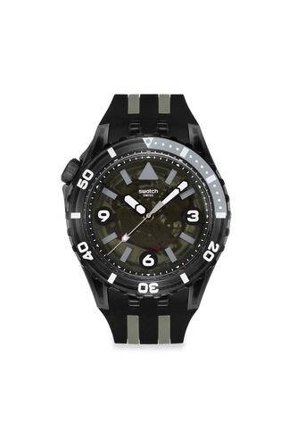 Reloj Swatch Unisex Black Sea Nettle. Silicona Negro SSCU09B100 Swatch