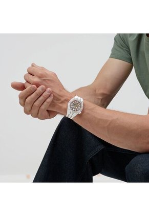 Reloj Swatch Unisex Aurelia Aurita. Silicona Blanco SSCU09K100