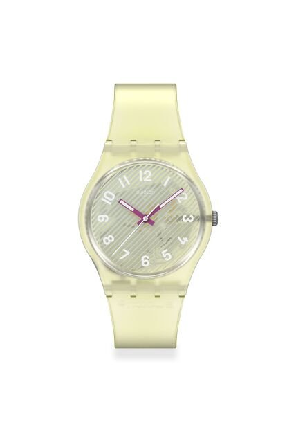Reloj Swatch Unisex Wavelengths Of Sand. Silicona Transparente SO28J102