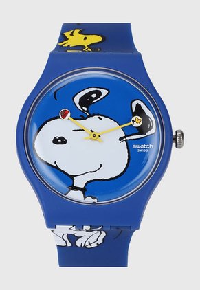 Reloj Azul-Blanco-Amarillo Swatch