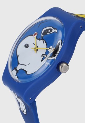 Reloj Azul-Blanco-Amarillo Swatch