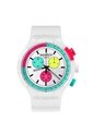 Reloj Swatch Unisex The Purity Of Neon. Silicona Blanco SB06W100 de Swatch