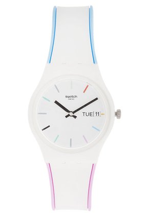 Reloj Blanco-Azul Celeste-Rosado Swatch