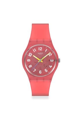 Reloj Swatch Unisex Wavelengths Of Coral. Silicona Rojo SO28P114 Swatch