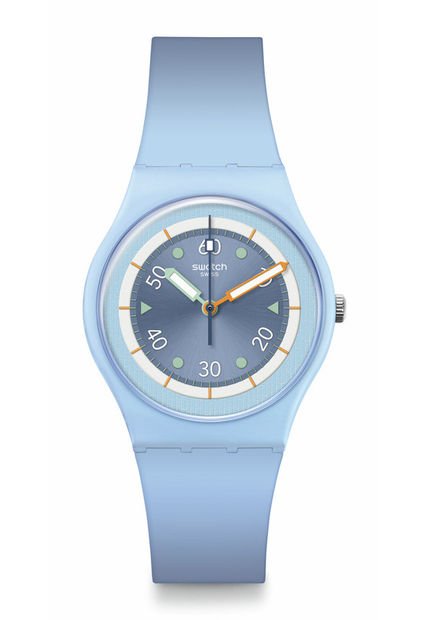 Relojes Swatch Unisex FROZEN WATERFALL. SiliconaAzul SO31L100