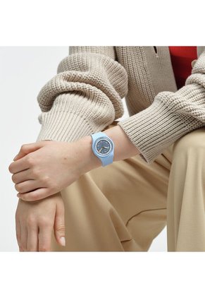 Relojes Swatch Unisex FROZEN WATERFALL. SiliconaAzul SO31L100