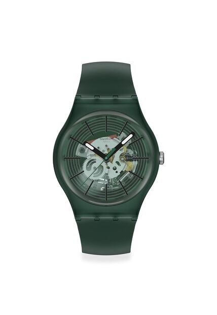 Reloj Swatch Unisex Revealed In The Forest. Polímero Verde SO29G111