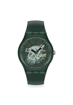 Reloj Swatch Unisex Revealed In The Forest. Polímero Verde SO29G111