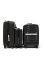 Set De 3 Maletas Swissbrand Marble-Negro de SWISSBRAND