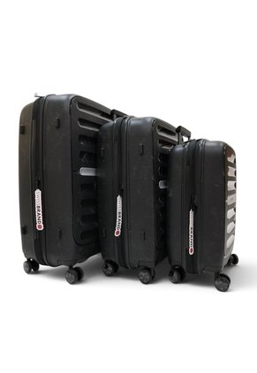 Set De 3 Maletas Swissbrand Marble-Negro
