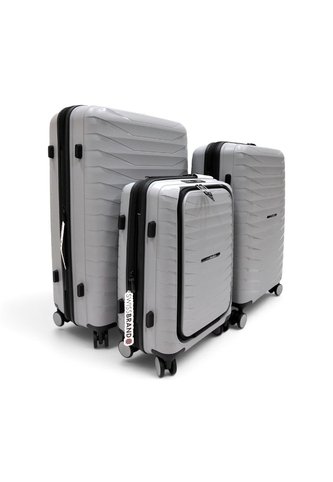 Set De 3 Maletas Swissbrand Askar 2.0-Gris Claro SWISSBRAND