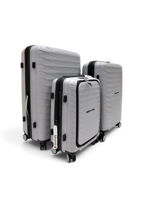 Set De 3 Maletas Swissbrand Askar 2.0-Gris Claro