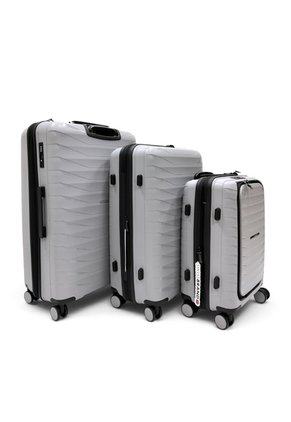 Set De 3 Maletas Swissbrand Askar 2.0-Gris Claro