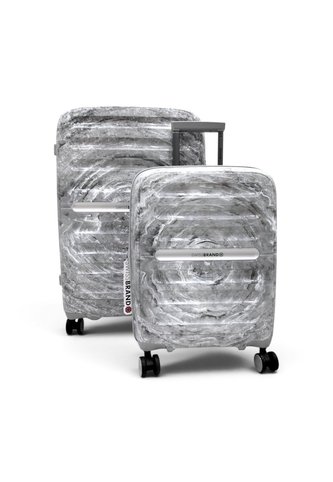 Set De 2 Maletas Swissbrand Marble-Gris SWISSBRAND