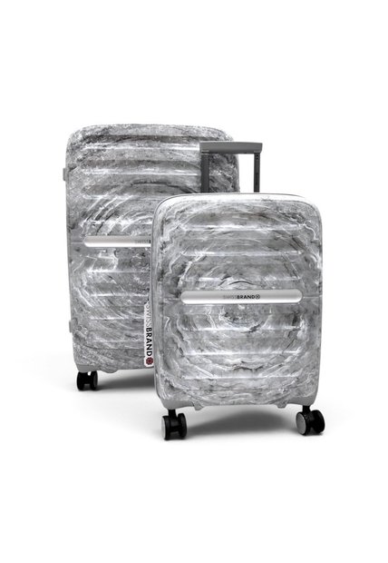 Set De 2 Maletas Swissbrand Marble-Gris