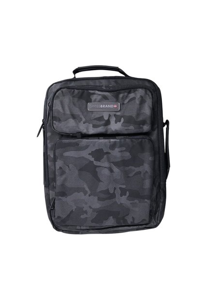 Morral Swissbrand Hanover-Negro/gris Camuflado
