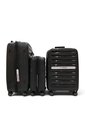 Set De 3 Maletas Swissbrand Marble-Negro de SWISSBRAND