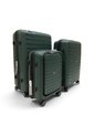 Set De 3 Maletas Swissbrand Askar 2.0-Verde Oscuro de SWISSBRAND