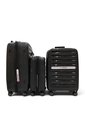 Set De 3 Maletas Swissbrand Marble-Negro de SWISSBRAND