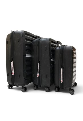 Set De 3 Maletas Swissbrand Marble-Negro