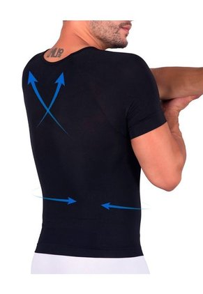 Camiseta Compresión Negra Para Hombre CHT