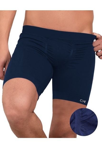 Bóxer Básico Unicolor Para Hombre  Azul