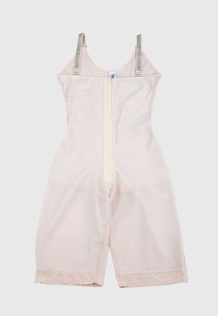 Faja Busto Libre Pantalón a la Rodilla Levanta Cola Control Fuerte Tania Beige