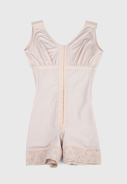 Faja Con Brasier Pantalón Corto Levanta Cola y Control Fuerte Tania Beige