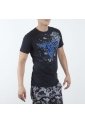 Camiseta Tapout  Negro-Azul de Tapout