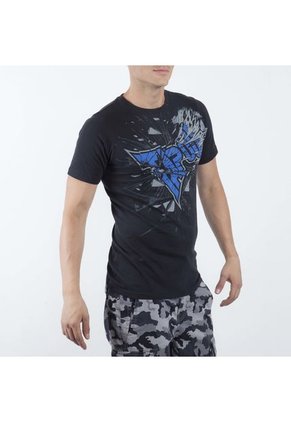 Camiseta Tapout  Negro-Azul