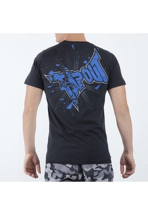 Camiseta Tapout  Negro-Azul