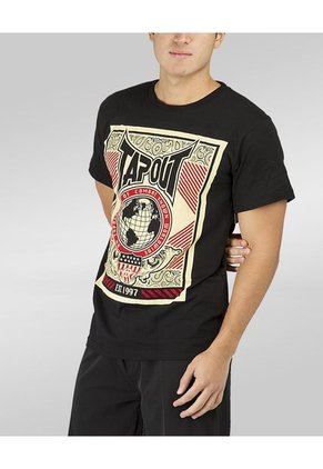 Camiseta Tapout Worldwide Negra